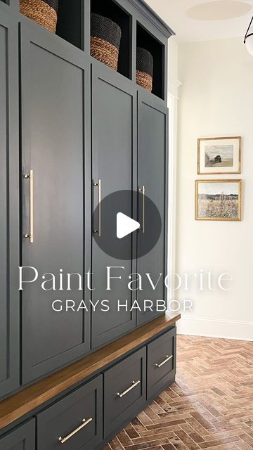 Rachel | Home Design, DIY & Decor on Instagram: "✨ Save this color for your next home project! ✨   Sherwin Williams Grays Harbor  Its an earthy, gray-blue that strikes the perfect balance without feeling too navy or royal. It’s an almost neutral blue in my opinion 💙☺️  I’m thinking of using this color again for a dresser refinish in our guest room, I just need to find the right dresser first.   💬 What’s your go-to blue paint color? Let me know below! ⬇️   #SherwinWilliams #GraysHarbor #BluePaint #HomeInspo #GuestRoomDecor #PaintColors #HomeProject" Sherwin Williams Gray’s Harbor, Deep Blue Paint Colors, Sherwin Williams Grays Harbor, Sherwin Williams Grays, Deep Blue Paint, Grays Harbor, Blue Paint Color, Sherwin Williams Gray, Dresser Refinish