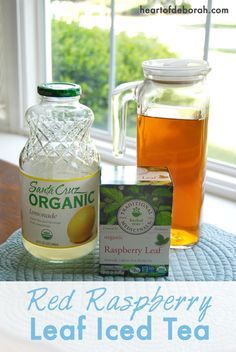 Drinking red raspberry leaf iced tea during pregnancy may ease labor pains. Here is a recipe for red raspberry leaf iced tea using lemonade as a sweetener. Raspberry Leaf Tea Pregnancy, Red Raspberry Leaf Tea, Organic Lemonade, Iced Tea Recipe, Pregnancy Tea, Growing Raspberries, Pregnancy First Trimester, Raspberry Leaf Tea, Red Raspberry Leaf