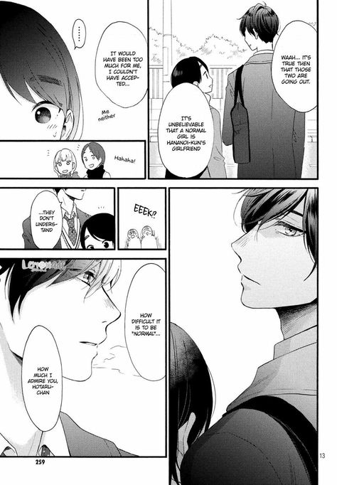 *Requesting people to read it at it's original translating website. #maleleadfallsinlovefirst A Condition Called Love Manga, A Condition Called Love, Hananoi Kun, Tsubaki Chou Lonely Planet, Im Addicted To You, Manga Couple, Manga List, Manga Couples, Romantic Manga