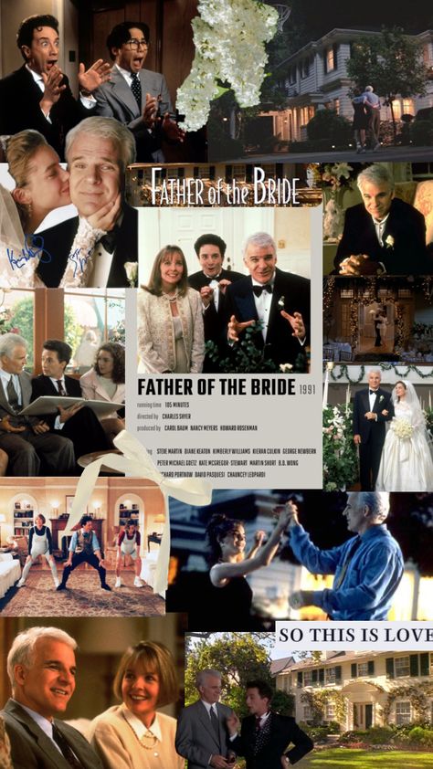 Father Of The Bride Movie, The Bride Movie, George Newbern, Bride Aesthetic, Old School Movies, Movie Collage, My Favorite Movies, Life Moves Pretty Fast, Family Films