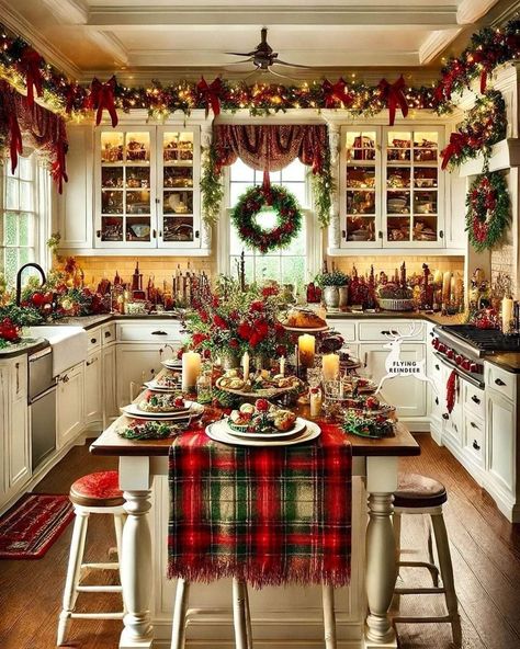 Christmas Dreaming, Christmas Bathroom, Christmas Decor Inspiration, Christmas Kitchen Decor, Christmas Themes Decorations, Christmas Interiors, Christmas Feeling, Christmas Room, Christmas Villages