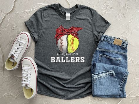 Busy Raising Ballers, Softball Mom Shirt, Raising Ballers, Baseball Mom Gifts, Softball Mama, Baseball Mom Shirt, Softball Mom Shirts, Baseball Mom Shirts, Softball Mom