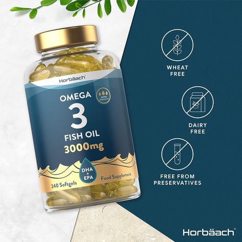 Omega Supplements, Omega 3 Capsules, Omega 3 Fish, Omega 3 Fish Oil, Super Strength, 3 Fish, Label Sticker, Vitamin Supplements, Fish Oil