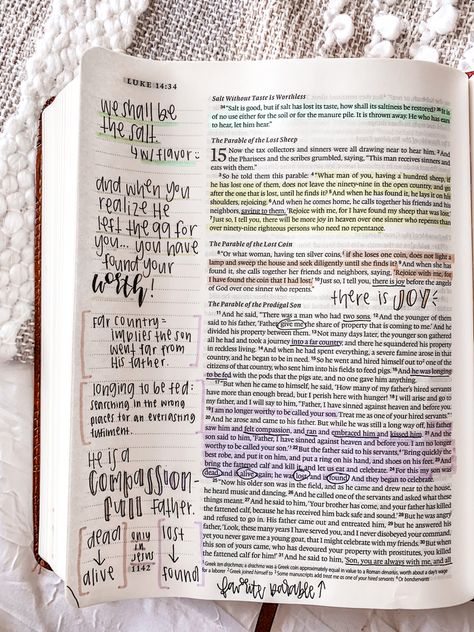 Luke 2 Bible Journaling Notes, Luke Bible Journaling, Bible Highlights, Luke Bible, Open Bible, Bible Journaling Ideas Drawings, Bible Doodling, Bible Journal Notes, Bible Study Methods