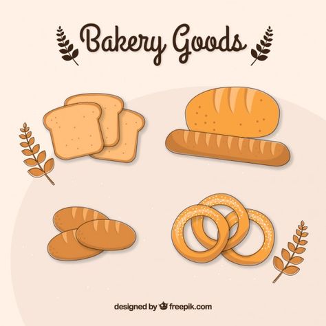 Hand drawn baking goods | Free Vector #Freepik #freevector #food #hand #cake #bakery Baking Goods, Cake Bakery, Laser Art, Free Cartoons, Bakery Shop, Vector Free Download, Graphic Editing, Vector Hand, Magazine Template