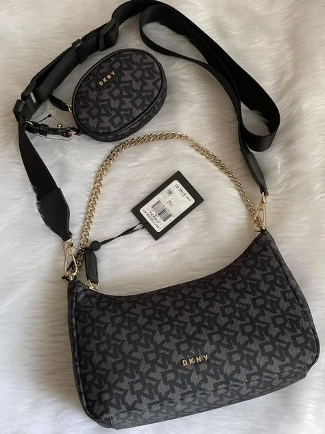 DKNY CROSSBODY 😍😍😍, Women's Fashion, Bags & Wallets, Cross-body Bags on Carousell Dkny Crossbody Bag, Cross Bags For Women Outfit, Dnky Bags, Cross Bags For Women, Dkny Crossbody, Dkny Bags, Dkny Bag, Trendy Purses, Bags For Sale