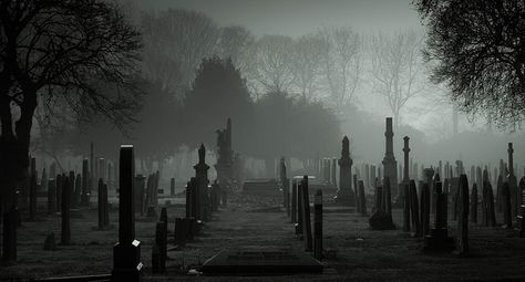 Graveyard Shoot, Graveyard Aesthetic, Foggy Aesthetic, Beautiful Cemetery, Church Aesthetic, Facebook Cover Photo, Facebook Cover Images, Mystery Stories, Hauntingly Beautiful