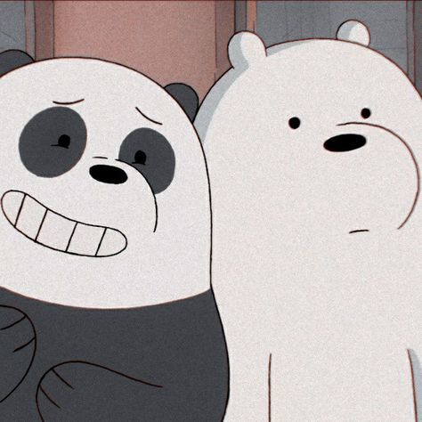 We Bare Bears Panda And Ice Bear, Ice Bear We Bare Bears, Studio Ghibli Background, Bear Bears, We Bare Bears Wallpapers, Ice Bear, Ice Bears, Roblox Animation, Disney Collage