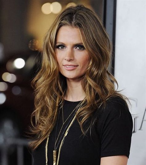 Stana Katic Hair, Kate Beckett, Canadian Actresses, Stana Katic, Celebrity Beauty, Serie Tv, Redheads, Her Hair, Brown Hair