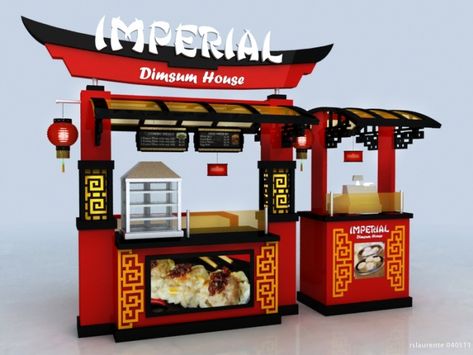 Cart-Kiosk Design-3d by rommel laurente at Coroflot.com Chinese Food Stall, Food Stand Design, Gerobak Dorong, Food Stall Design, Food Kiosk, Food Stand, Food Cart Design, Event Booth, Kiosk Design