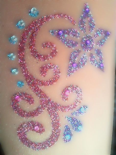 Glitter Henna, No Ordinary Girl, Airbrush Tattoo, Coconut Dream, Barbie Summer, White Henna, Temp Tattoo, Mermaid Aesthetic, Glitter Tattoo