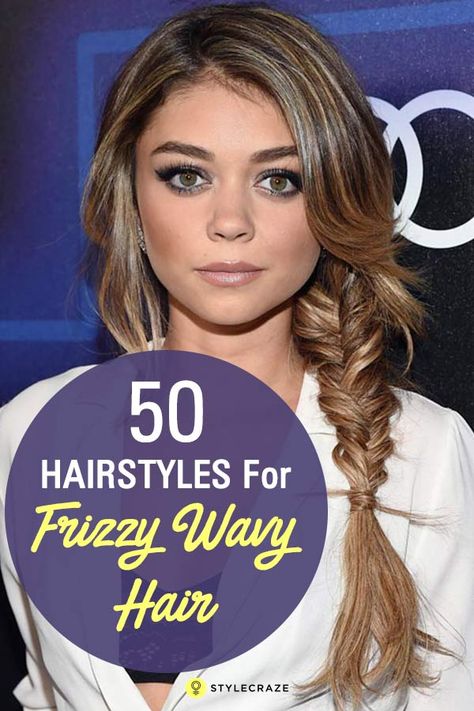 Living with frizzy wavy hair can be one of the most frustrating things on the planet. So, to help you escape the agony of properly styling your frizzy, wavy hair, I have compiled a list of 50 fantastic hairstyles that would work perfectly for you. Have a look! Long Frizzy Hair Hairstyles, Braids For Wavy Hair, Hairstyles For Long Wavy Hair, Comfortable Hairstyles, Hair Protective Styles, Frizzy Wavy Hair, Wavy Hair With Braid, Fantastic Hairstyles, Hairstyle For Prom