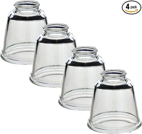 Ceiling Fan Light Covers: Clear Glass Shade Lamp Replacement Kit for Ceiling Fan Light Kits Perfect for illuminating your home with clear glass shades easy installation By LIGHTACCENTS (4-Pack) - - Amazon.com Ceiling Fan Light Covers, Fan Light Covers, Ceiling Fan Light, Light Covers, Fan Light, Ceiling Fan, Glass Shades, Clear Glass, Ceiling