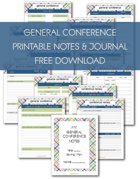 General Conference Journal Printable, October 2023 General Conference Packets, General Conference Young Women, Lds Conference Activities, General Conference Notebook, General Conference Printable, General Conference Notes, General Conference Packets, Conference Activities