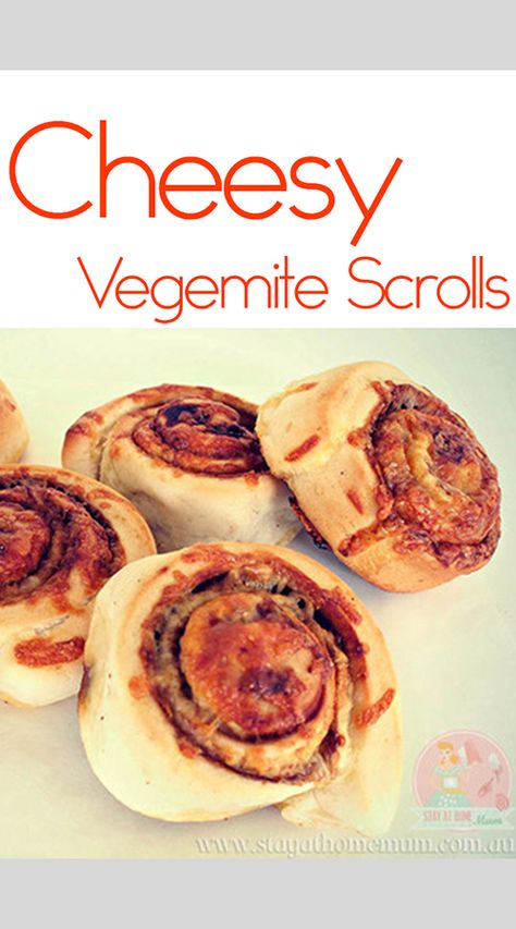 Vegemite Scrolls, Vegemite Recipes, Scrolls Recipe, Passionfruit Recipes, Stay At Home Mum, Lunchbox Ideas, School Snack, School Lunches, Kids Recipes