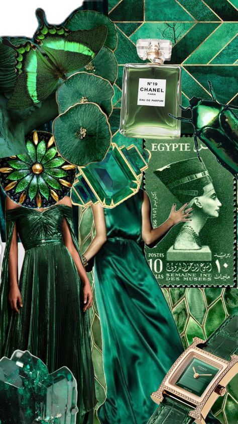 Hunter Green Mood Board, Emerald Green Colour Palette, Emerald Green Branding, Quilt Cardigan, Emerald Clothing, Black Aesthetic Fashion, Green Pics, Mod Board, Colors Name In English