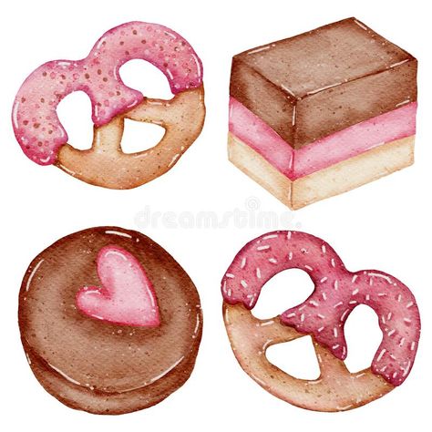 Pink Pastries, Cupcake Graphic, Valentine Drawing, Fruit Art Drawings, Background For Design, Kitchen Planner, Cherry Chocolate, Birthday Clipart, Anime Expressions