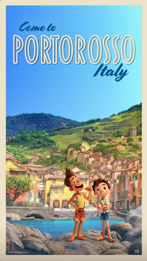 Original post by Pixar on Instagram #disney #pixar #Luca #Alberto #Italy #portorosso #friends #movie #poster #instagram Pixar Poster, Disney Original Movies, Luca Disney, Lucas Movie, Lucas Arts, Disney Posters, Movie Streaming, Now And Then Movie, Animation Movie