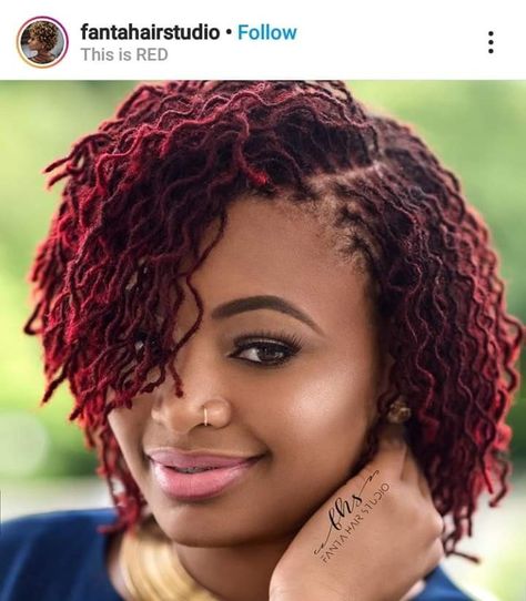 Braided Pixie, Microloc Styles, Short Bob With Bangs, Sisterlocks Styles, Sister Locs, Beautiful Dreadlocks, Short Locs Hairstyles, Dreads Styles, Pelo Afro