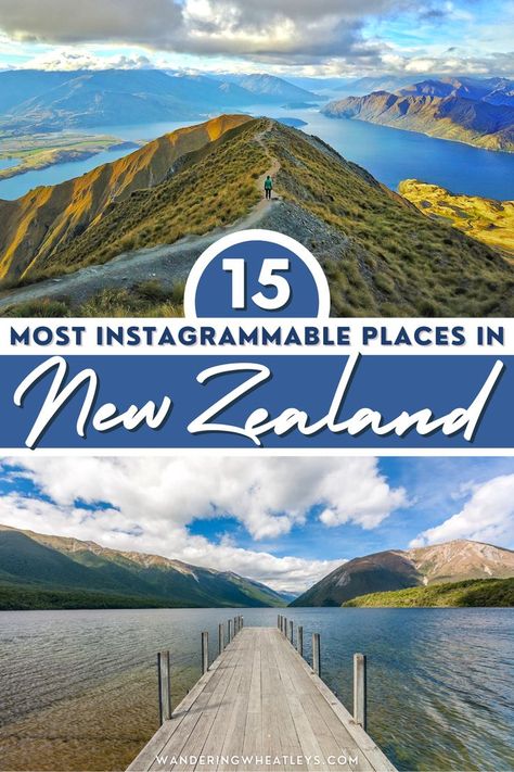 15 Most Instagrammable Places in New Zealand - Planning to travel to New Zealand? If you're looking for the best places to visit and the top things to do in New Zealand that are epic then check out these Instagram spots in New Zealand! | New Zealand travel | New Zealand places to visit | New Zealand hikes | places to visit in New Zealand | New Zealand photo spots | photo spots in New Zealand | best hikes in New Zealand | where to go in New Zealand | New Zealand tips | #NewZealand #photography Travel New Zealand, Cathedral Cove, Visit New Zealand, Most Instagrammable Places, Oceania Travel, Instagrammable Places, Top Travel Destinations, New Zealand Travel, Amazing Travel Destinations