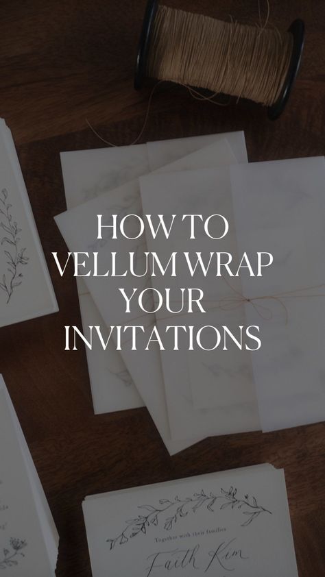 Esther (Ettie) Kim on Instagram: "How to vellum wrap your invitations: 1) Measure out how wide you want the left flap to be and use a scoring board to get a clean score…" Scoring Board, Vellum Wrap, Folded Wedding Invitation, Black Envelopes, Bone Folder, January 10, Wedding Themes, Be Careful, Soft Black