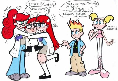 Johnny Test, Dexter's Laboratory, Timmy Turner, Rare Features, 2160x3840 Wallpaper, Film Anime, Cartoon Memes, Cartoon Crossovers, Old Cartoons