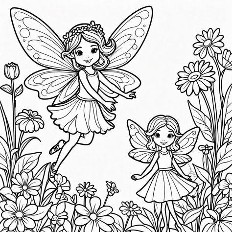 Fairy Coloring Page: A Magical World Awaits Your Kids Free Fairy Coloring Pages, Fairies Coloring Pages, Fairy Adventure, Fairy Coloring Pages, Fairy Coloring, Magical World, Free Coloring Pages, Coloring Pages For Kids, Coloring Page