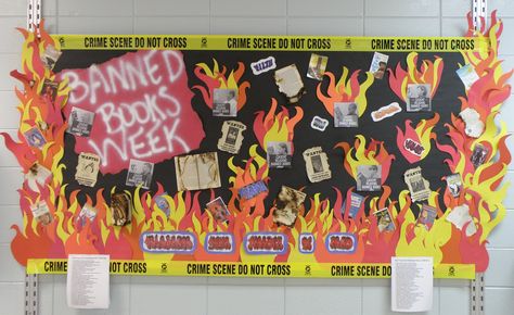 Banned Books Week – September 30th-October 6th | Life in the Library Banned Books Display, Banned Books Week Display, Banned Book Week, Book Bulletin Board, School Library Bulletin Boards, Library Marketing, Books Display, Christmas Bulletin Boards, School Library Displays