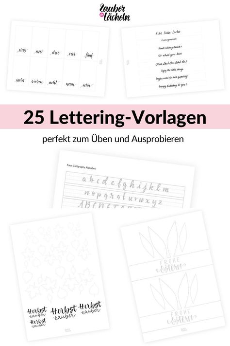 Habt ihr euch schon mal an Handlettering ausprobiert? Ich habe am Anfang ganz viel nach Vorlagen gezeichnet, damit ich ein Gefühl den Stift, das Papier und das Zusammenspiel beider bekomme. Probiert euch mal aus! Sucht euch eine Vorlage aus meinen 25 Inspirationen zum Handlettering aus und schon kann es losgehen. Viel Spaß! :) Zauber ein Lächeln, Handlettering Vorlagen, Handlettering lernen, Handlettering Ideen, Handlettering Inspiration, Lettering, Lettering Worte, Handlettering Geschenke Handlettering Abc, Handlettering Alphabet, Handlettering Inspiration, Hand Lettering Alphabet, Brush Lettering, Hand Lettering, Free Printables, Abc, Alphabet