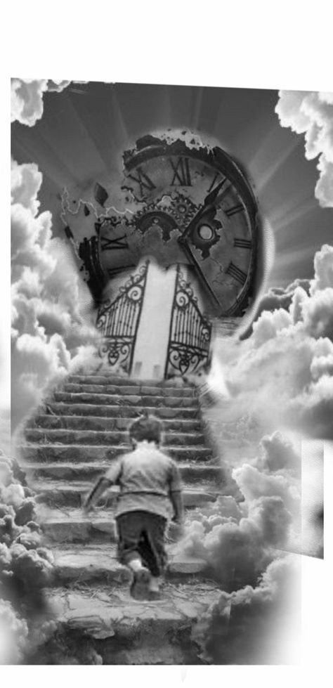 Man Walking Up Stairs To Heaven Tattoo, Tattoo Ideas Quarter Sleeve, Train Track Tattoo, Stairs Tattoo, Stairs To Heaven Tattoo, Gates Of Heaven Tattoo, Men Shoulder Tattoo, Stairway To Heaven Tattoo, Shoulder Tattoo Ideas