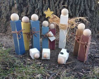 Nativity Christmas Decor, Christmas Decor Wood, Wooden Nativity Sets, Christmas Orniments, Wooden Nativity, Christmas Nativity Set, Nativity Christmas, Wooden Pumpkins, Nativity Ornaments