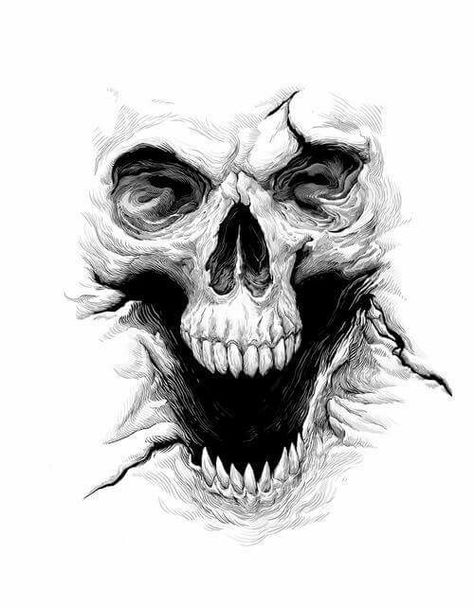 Skull Skull Sketch, Skull Art Drawing, Skulls Drawing, Skull Tattoo Design, Skull Artwork, Desenho Tattoo, Dark Art Drawings, Skull Drawing, Skull Wallpaper