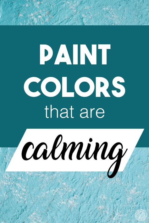 Paint Colors that are Calming, popular paint colors that will create a calm and relaxed atmosphere whether you're painting a wall or tackling the accessories of a room. #paintcolors #neutraldecor #colorpalette #sherwinwilliams #neutral Relaxing Paint Colors, Painting A Wall, Soothing Paint Colors, Calming Paint Colors, Most Popular Paint Colors, Calming Room, Indoor Paint, Office Paint, Accent Wall Colors