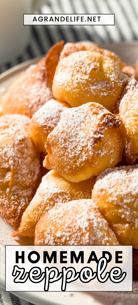 Homemade Italian Zeppole - A Grande Life