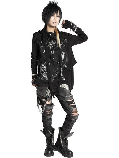 J rock visual kei Visual Kei Inspired Outfits, Visual Kei Masculine, J Rock Aesthetic, Visual Kei Clothing, V Kei Fashion, Casual Visual Kei, Casual Vkei, J Rock Fashion, Visual Kei Outfit Ideas