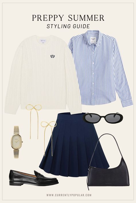 The Best Preppy Outfits to Wear this Summer - Currently Popular Prep Outfits, Preppy Style Outfits, Preppy Chic Outfits, White Summer Outfits, Nautical Outfits, Preppy Women, Preppy Summer Outfits, Summer Outfits For Moms, Preppy Lifestyle