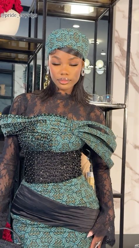 @ozzainee looking like a bag of money in this #AnkaraDress 🤩💰 Makeup / video : @mimililious_ Outfit:… | Instagram Beading Styles, Yoruba Fashion, Course Flyer, Bag Of Money, Minna Fashion, Aso Ebi Lace Styles, African Bridal Dress, Nigerian Outfits, Ankara Dress Designs