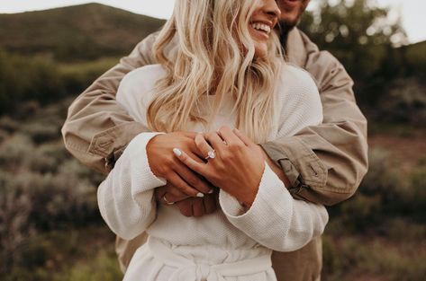 Whitney Simmons Proposal Engagement Photos Holding Hands, Sunrise Engagement Pictures, Sunrise Proposal, Engagement Proposal Photos, Sweet Person, Engagement Shoots Poses, Proposal Photoshoot, Engagement Announcement Photos, On Top Of A Mountain