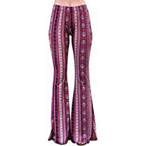 Check this out! Flare Pants Casual, Hippie Flare Pants, Flare Pants Boho, Boho Bell Bottoms, High Waist Flare Pants, Bootleg Pants, Basic Blouses, Casual Leggings, Casual Bottoms