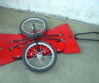 How to Build a Bike Trailer - Instructables Bike Wagon, Fishing Cart, Foldable Bike, Bicycle Trailers, Bike Cargo Trailer, Bike Cart, Bike Hanger, Recumbent Bicycle, Foldable Bikes