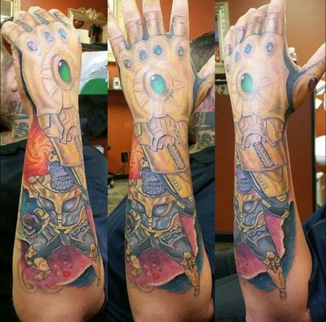 Infinity Stone Tattoo, Infinity Stones Tattoo, Marvel Tattoo Sleeve, Super Hero Tattoos, Stones Tattoo, The Infinity Stones, Hero Tattoo, Stone Tattoo, Infinity Stones