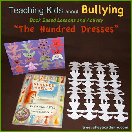 Educating kids about bullying. Book based lessons and art activity for the book "The Hundred Dresses". The Hundred Dresses, Teaching Character, Love Book Quotes, Literature Activities, Elementary Counseling, Literature Circles, Art Activity, Character Education, Book Study