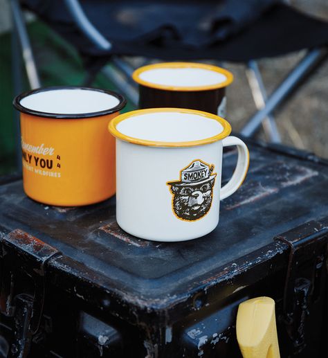 Morning coffee in the Northwest is a must. So whether you're in the woods or in the office, your coffee game just got a little stronger with the Only You enamel mug. Due to the enameling process, your mug may show slight "imperfections". 16 oz enamel/steel mug Hand wash only NOT microwave safe For best use, expose to wild air and sights unseen Return Policy Wild Rooster, Coffee Mugs Cabin, Nashville Decor, Camping Coffee Mugs, Rainier Beer, Camping Mugs Green, Coffee Games, Camp Mug, Enamel Camping Mugs