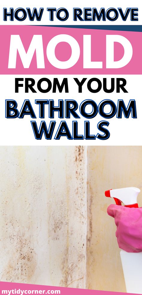 Bathroom Mold Cleaner, Walls In Bathroom, Mold On Bathroom Ceiling, Remove Mold From Walls, Diy Mold Remover, Remove Mold From Shower, Bathroom Mold Remover, How To Remove Mold, Shower Mold