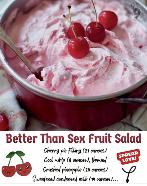 Better Than Fruit Salad, Cherry Fruit Salad, Canned Pie Filling, The Best Chicken Salad, Salad Board, Desserts For Summer, Sweet Salads, Best Chicken Salad, Fruit Pudding