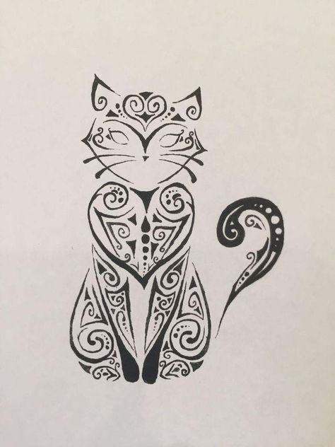 Cat Paw Tattoo, Grinch Tattoo, Small Cat Tattoo, Cat Tats, Tattoo Mafia, Tattoos Infinity, Easy Designs, Frida Art, Cat Mandala