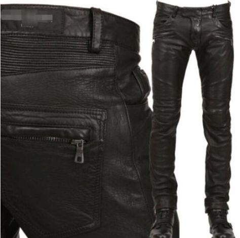 Chic Mens Leather Punk Rock Motorcycle Slim Fit Pant Military Trousers Sz 28-38 in Clothing, Shoes & Accessories, Men's Clothing, Pants | eBay Leather Motorcycle Pants, Goth Pants, Riding Jeans, Biker Pants, Mens Leather Pants, Motorcycle Pants, Black Pants Men, Khaki Pants Men, Alternative Style