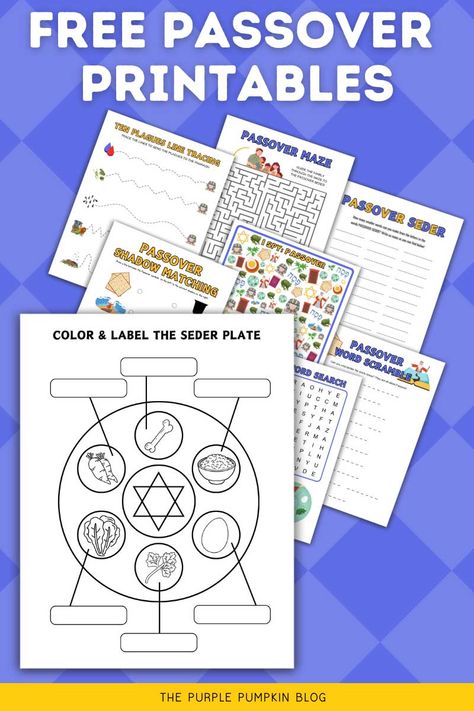 Dive into the Passover holiday with our engaging Printable Passover Activity Sheets, perfect for kids eager to learn about this pivotal event in Jewish history. From interactive puzzles that explore the plagues of Egypt to coloring pages depicting the Red Sea's parting, these sheets make learning about Passover an adventure. Suitable for a wide range of ages, they're designed to captivate and educate. Embark on a Passover learning journey. Visit The Purple Pumpkin Blog for your free printable. Passover Activities For Kids, Passover Crafts For Kids, The Plagues Of Egypt, Passover Printables, Summer Rum Cocktails, Passover Activities, Luau Party Food, Passover Crafts, Passover Holiday