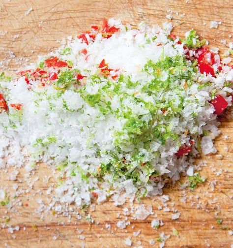 Chili Lime Salt Recipe, Homemade Salts, Infused Salts, Annabel Langbein, Stone Fruit Salad, Infused Salt, Chunky Guacamole, Entertaining Food, Seasoning Blends