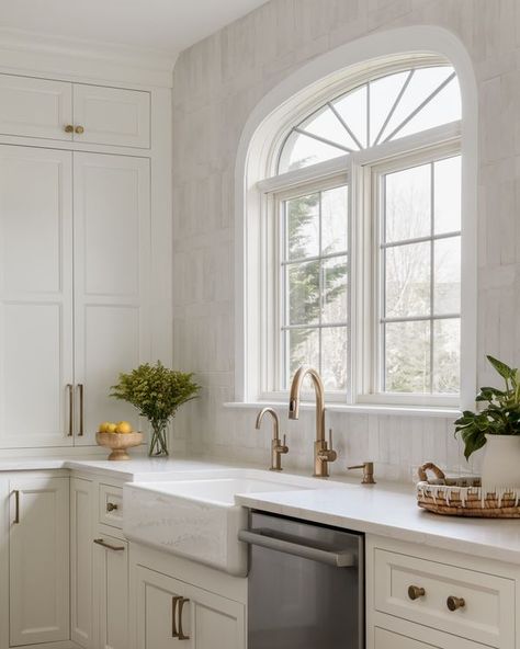 Gabriel's Kitchen & Bath Inset Kitchen Cabinets, Window Over Sink, Over Sink, Casement Windows, Kitchen Paint, Kitchen Sink, Kitchen And Bath, Next Level, Kitchen Cabinets